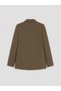 Vizyon New Season Khaki Crepe Women's Blazer Jacket - 8