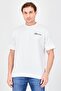 Men Crew Neck Short Sleeve Brand Logo T-Shirt, White