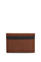 Men's Double Tone Logo Embossed Textured Genuine Leather Brown Card Holder - 3