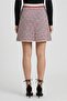 Women Knitted Mini Skirt, Multicolor - 4