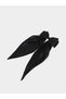 Teen Girls Black Satan Bow Hair Clip