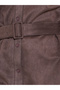 Relaxed Fit Shirt With Self Belt Detail In Suede Fabric - 4