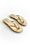 Costa Gold Flat Sole Flip-Flop Women's Slippers - 5