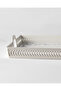 Vase Rectangular Weave Tray - Blue/White - 5