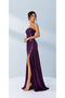 Women's Backless Bronchial Detailed Draped Strap Evening Dress - 4