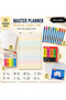 Master Planner Premium Work Set |   A5 Weekly Planner, 9 Color Fineliner Pens, 50 Sheets of Notepads, 10 A5 Pocket Files, Highlighter Pen and Bookmark Set - 2