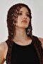 Sequin Detailed Wide Hole Summer Knitted Beanie Y8251 Brown - 4