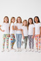 6-Pack of Tights for Girls, Colorful Patterned Tights, Cotton, Flexible, Daily Wear Tights, Ages 2-13 - 2