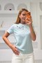 Soft Touch Modal Fabric Embroidered Laser Cut T-Shirt - 4