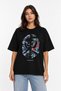 Unisex Women's Men's Bape Middle-Empty Chinese Front Printed Oversized Thick Fabric Relaxed Fit T-Shirt - 2