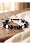 Golden Obsidian - Hematite Natural Stone Macrame Bracelet - Special Design