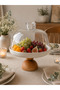 Presentation Plate with Lid, Presentation Bowl, Cucumber Dish, Fruit Bowl, Glass Dome Plate with Lid, Cookie Dish, Porcelain Presentation Dish - 4