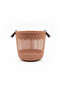 Plastic Laundry Basket with Handle - 30×35 cm - Light Brown