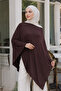Asymmetric Collar Long Transparent Poncho Cape - 80% Cotton - 6