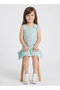 Girls Mint Cartoon Print Sleeveless Dress - 4