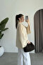 Women's Bat Sleeve Relaxed Fit Kimono Chinese Buttoned Shirt - 2