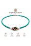 Blue Beaded Howlite Stone Necklace - 3
