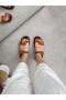 Tan Suede (Odella) Double Buckle Women's Slippers - 4