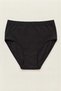 Women's 5 Pieces Black High Waist Plus Size Cotton Elastic Waist Mommy Panties Underwear - 4