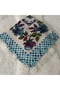 Handmade Needlework Writing, Scarf, Yemeni, Mevlit Cover, Head Cover, 4 Sides Embroidered, 100*100cm - 3