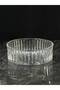 Luxury Striped Glass Salad and Fruit Bowl - 4