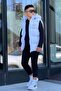 Boy's Printed Detachable Hooded Puffer Vest 3017 - 2
