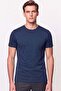 Comfort Fit Cotton Modal Fabric Crew Neck Navy Blue T-Shirt Ts 924