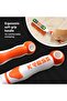 Ranger Clip On Dust Pan & Brush Set, White and Orange - 5