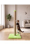 70 cm Green Cat Scratching Board - Jute Rope Cat Scratcher with Sturdy Base - 2