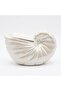 Pearl White Shell Ceramic Napkin Holder - 13 × 22 cm