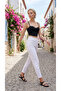 Milano High Waist Soft Touch Lycra Relaxed Fit Mom Jean Denim Trousers - 2