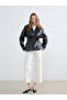 Esvab • Modern & Distinctive Belted Women's Leather Look Coat - 3