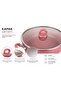 7 Piece Premium Granite Cookware Set 26 cm Non-Stick Pots and Pans Set with Glass Lids Bpa Free - 4