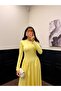 Women's Crew Neck Long Sleeve Dress - 4