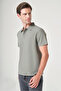 Khaki Polo Collar Short Sleeve Relaxed Fit Flexible Non-Curling Collar Technology T-Shirt 1011260177 - 3