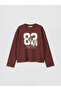 Brown Printed Girls' T-Shirt - 2