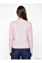 Lcw Modest Pink Hair Braid Patterned Women's Knitwear Cardigan - 4