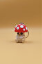 3D Design Keychain & Bag Ornament with Movable Cute Red Mushroom Figure - 2