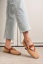 Ponti Premium Tan Straw Detailed Casual Ballerinas - 2