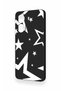 Poco X7 Pro Compatible Black Mega Star Patterned Silicone Case - 4