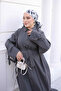 Anthracite Waist Belted Oversize Tunic with Pockets - 2