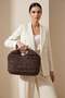 Elit Btn01 Women's Knitted Handbag Brown