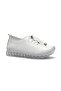 Women's Leather Casual Shoes 3516 - White - 36