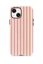 iPhone 15 Vorian Double Layer Case Pink Lemon Pinstripe