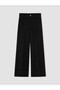 Vizyon New Season Black High Waist Wideleg Women's Jean Trousers - 5