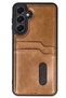 Aconcept Galaxy A15 4g Case Sara Leather Case with Business Card Holder (115111) - Tan