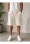 Men's Linen Shorts Wide Fit Elastic Waist Lace-Up Summer Casual Comfortable Woven Shorts - 5