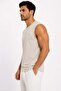 Men's Flamlı Single Jersey Zero Sleeve T-Shirt 2752 - 2