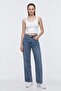 High Waist Straight Jean Pants