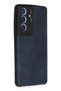 Aconcept Galaxy S21 Ultra Case Loop Leather Silicone (214445) - Navy Blue - 2
